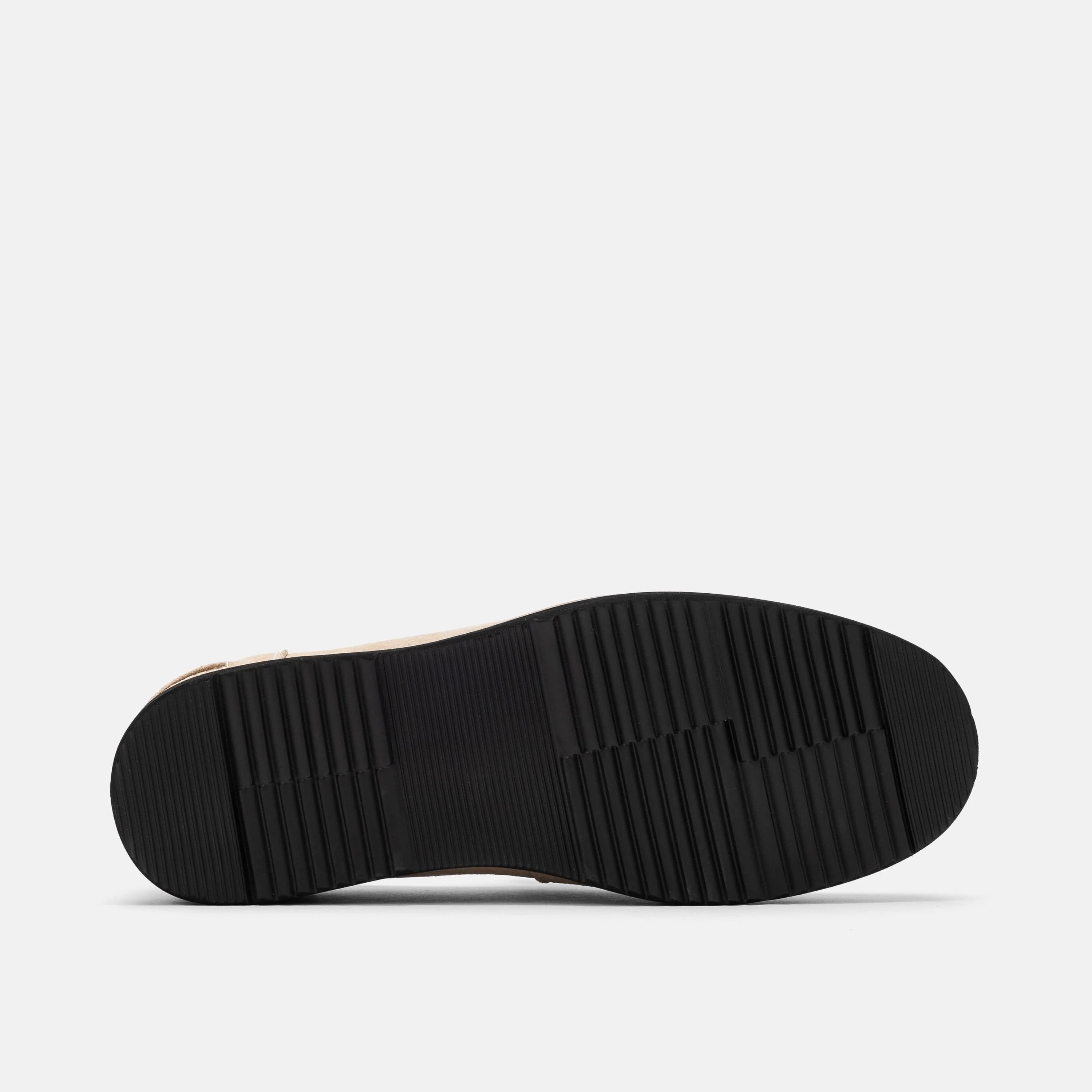 Abe Camel/White Suede Penny Loafers - Image 6