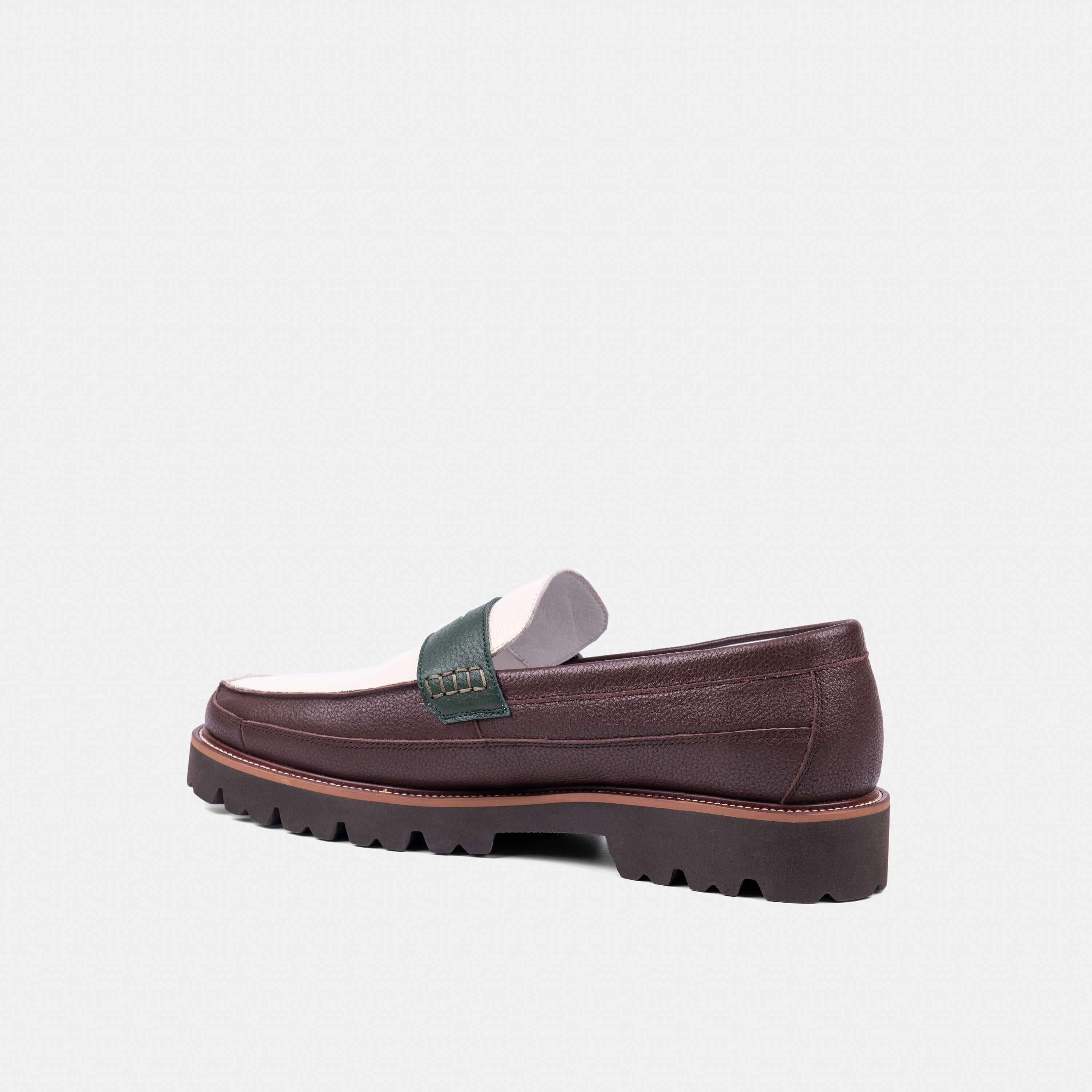 Adler Chocolate Leather Penny Loafers - Image 5
