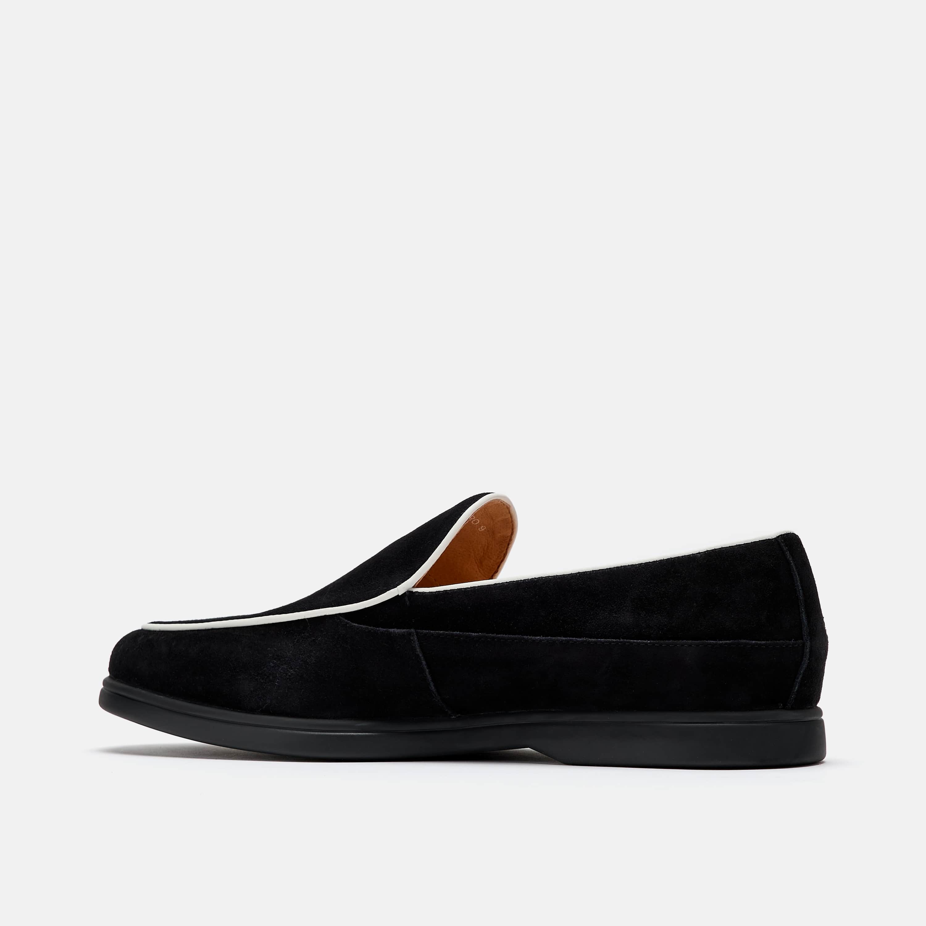 Alessandro Black Suede Venetian Loafers - Image 4