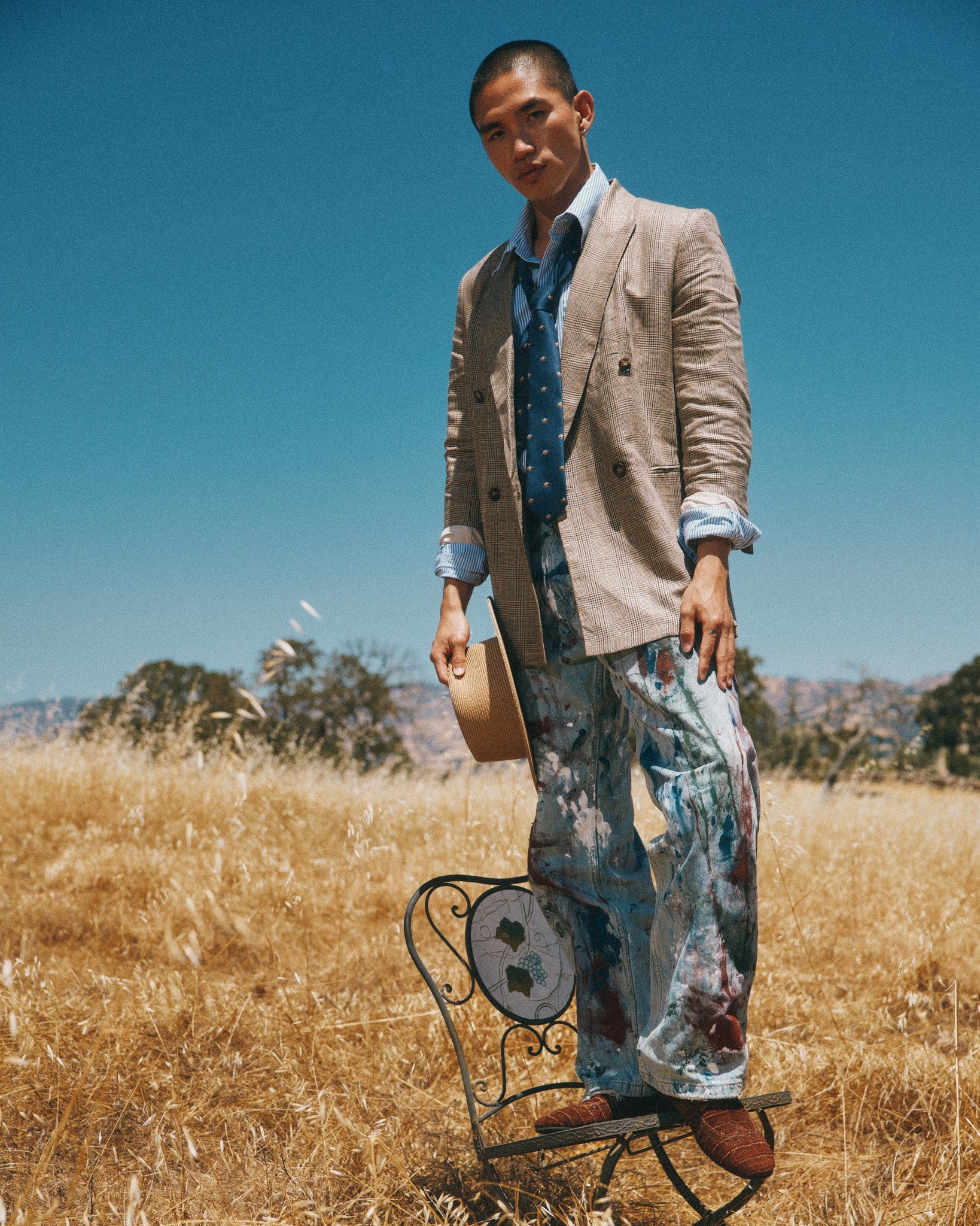 Alexander Brown Croc Suede Ballerina Longwing Sneakers - Image 4