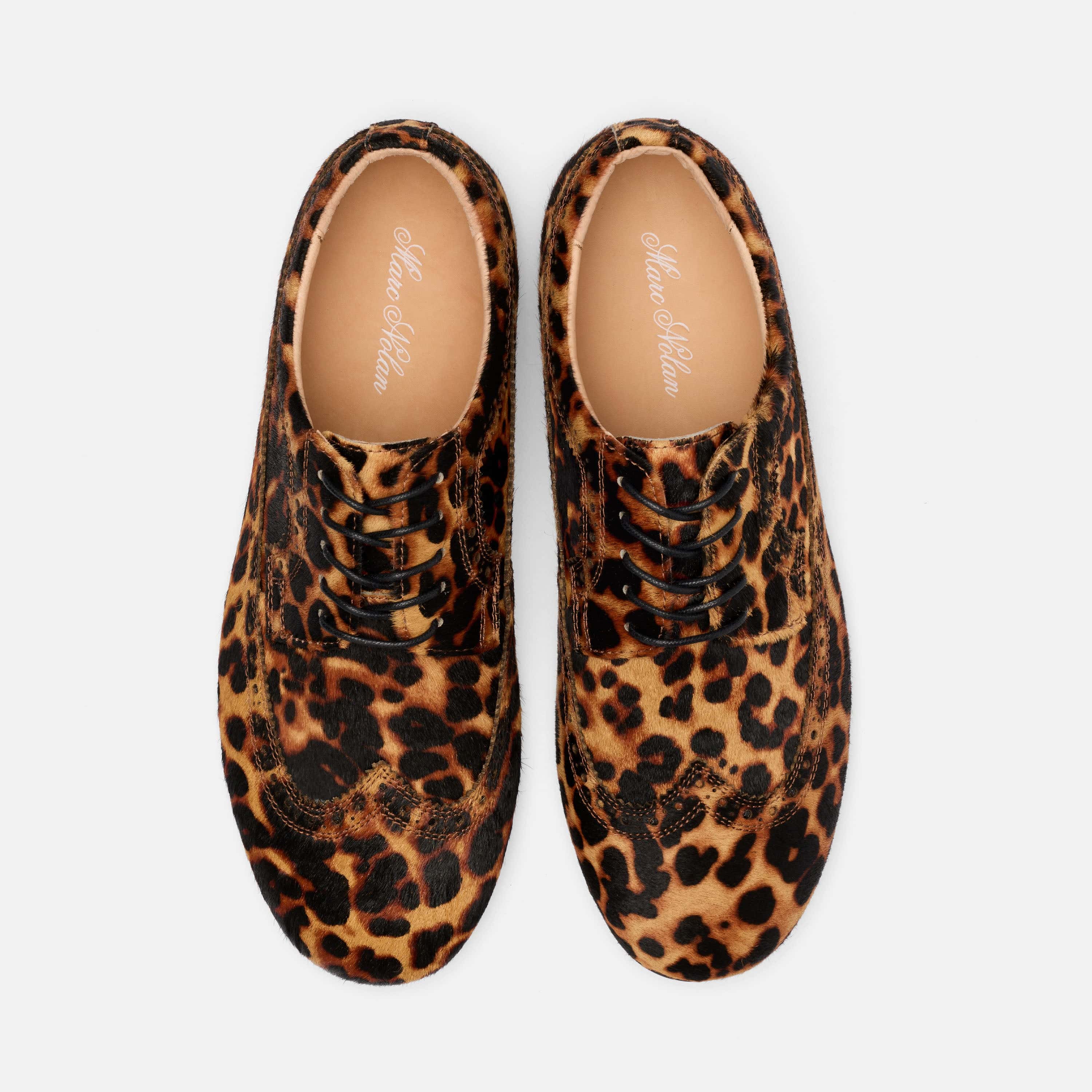 Alexander Leopard Suede Ballerina Longwing Sneakers - Image 5