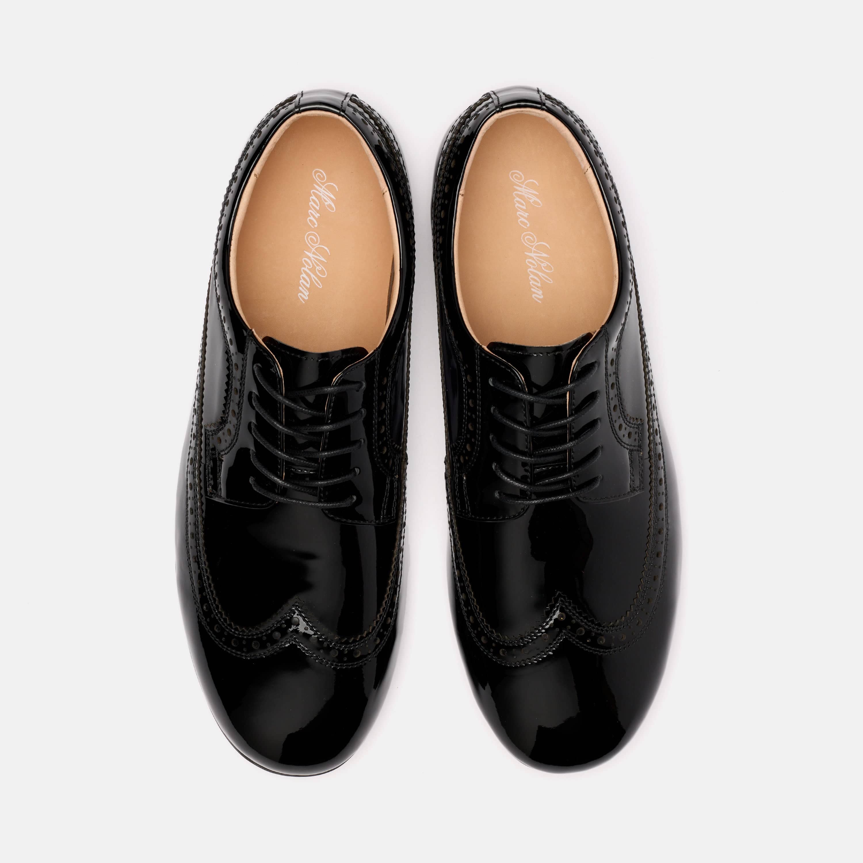 Alexander Black Patent Leather Ballerina Longwing Sneakers - Image 5