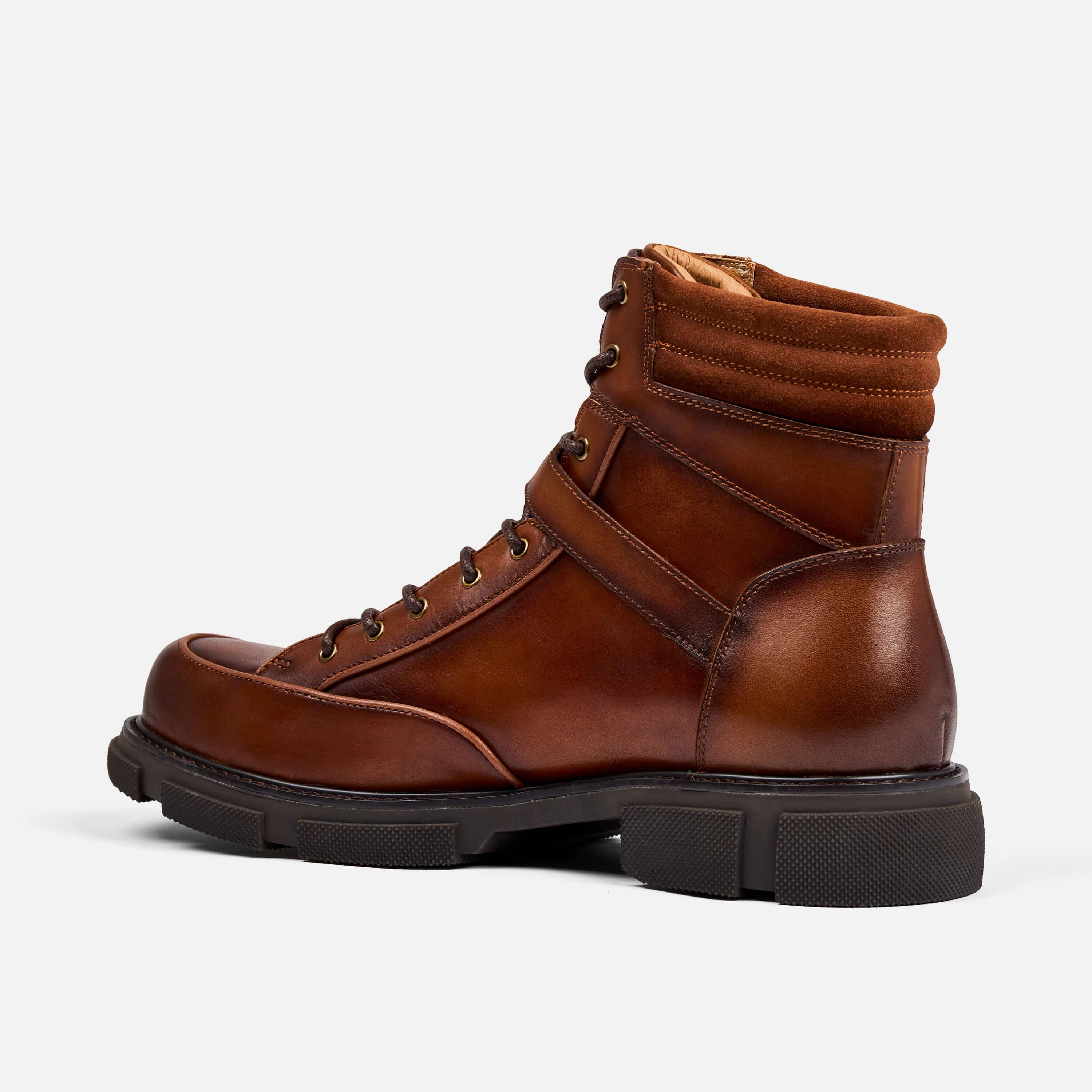 Atlas Brandy Leather Strap Boots - Image 4