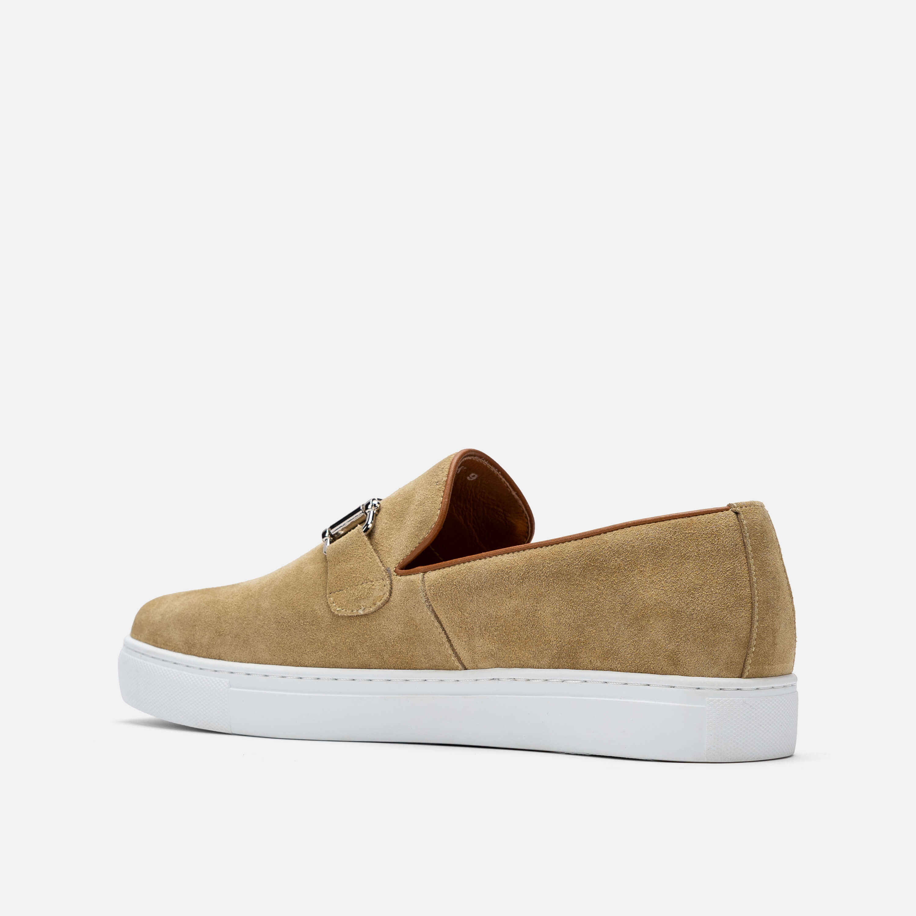 Boardwalk Sahara Suede Horse-Bit Sneakers - Image 5