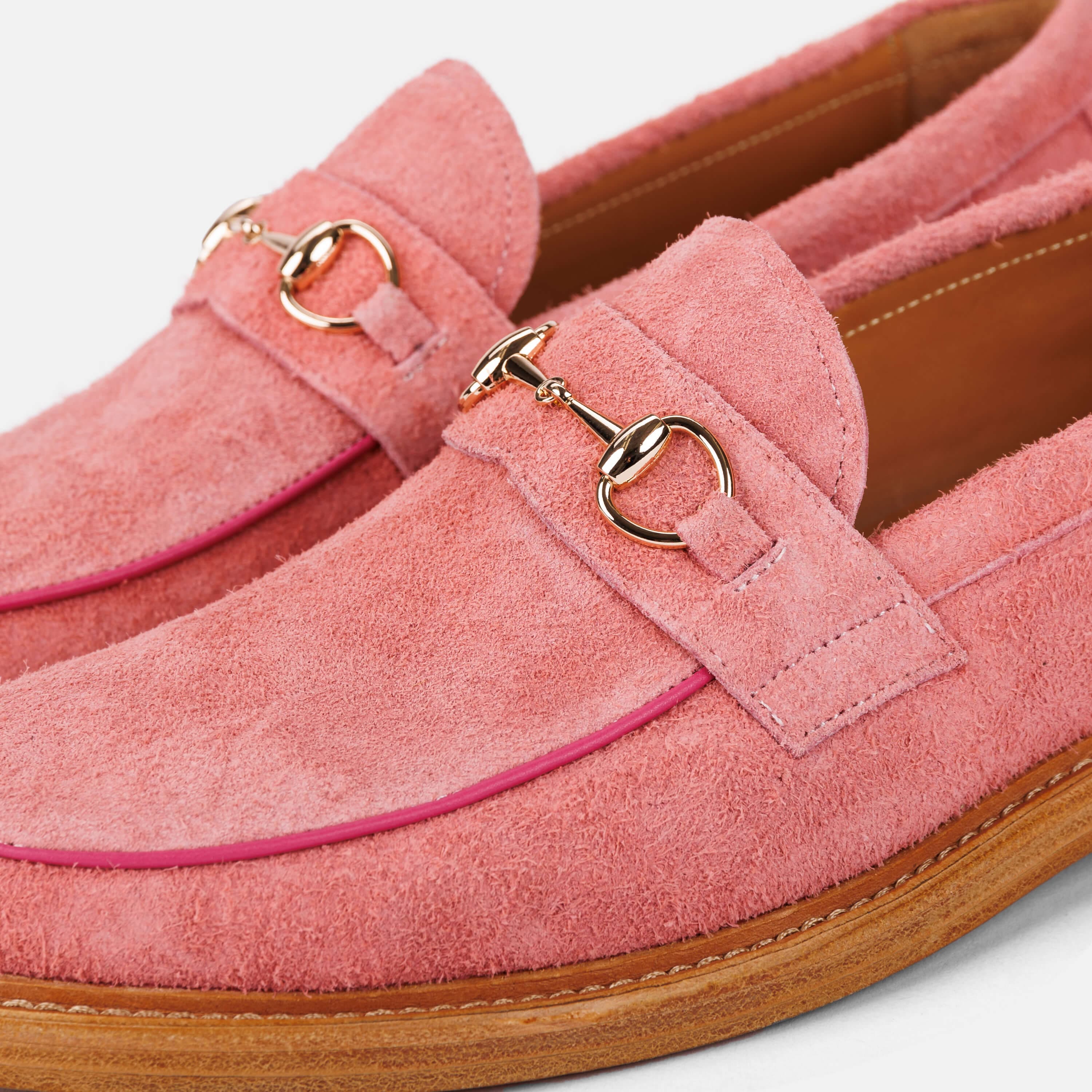 Boardwalk Rouge Suede Horse-Bit Loafers - Image 3