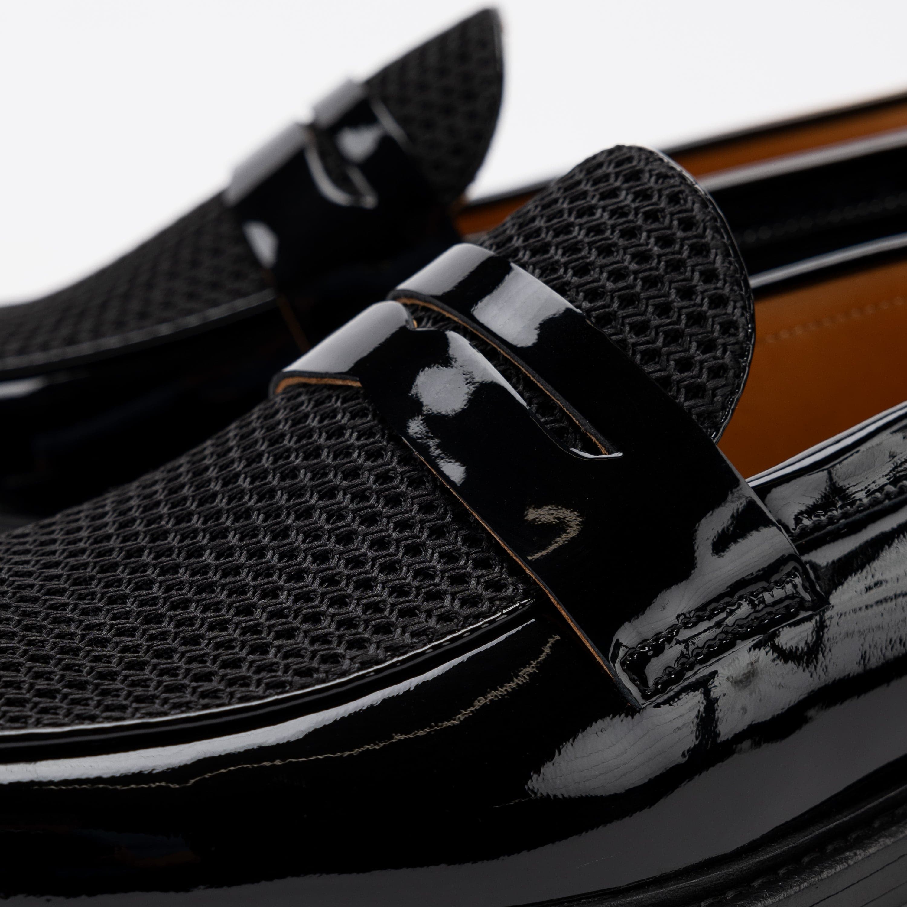 Calum Black Leather Penny Loafers - Image 3