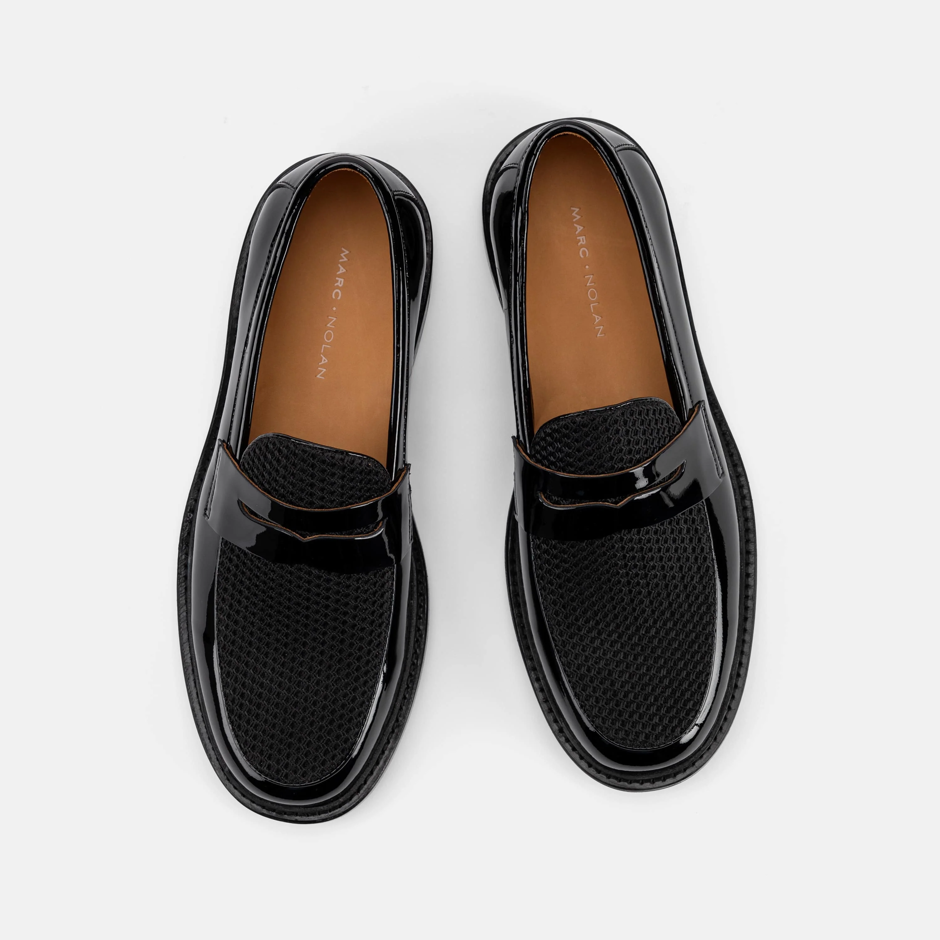 Calum Black Leather Penny Loafers - Image 4