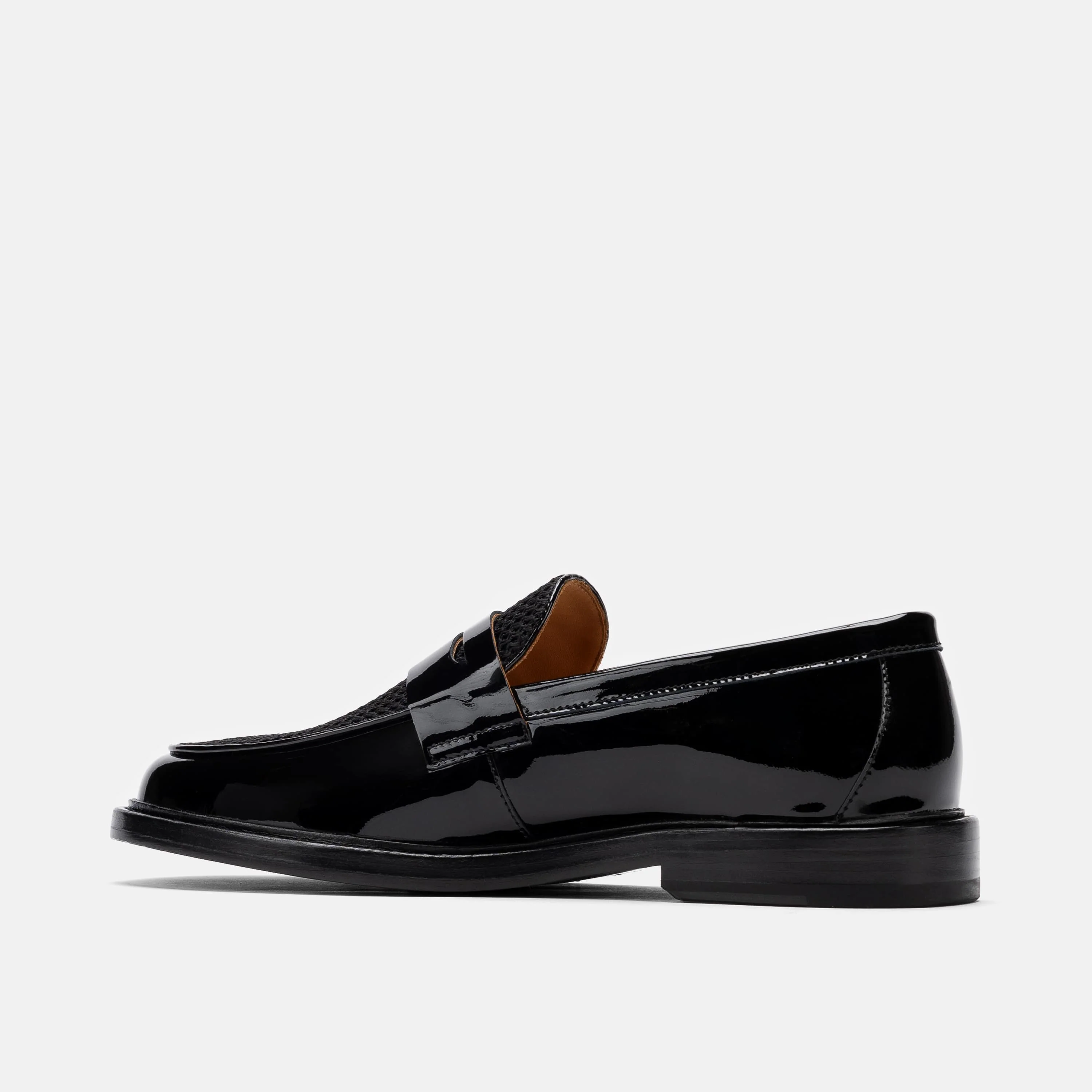 Calum Black Leather Penny Loafers - Image 5