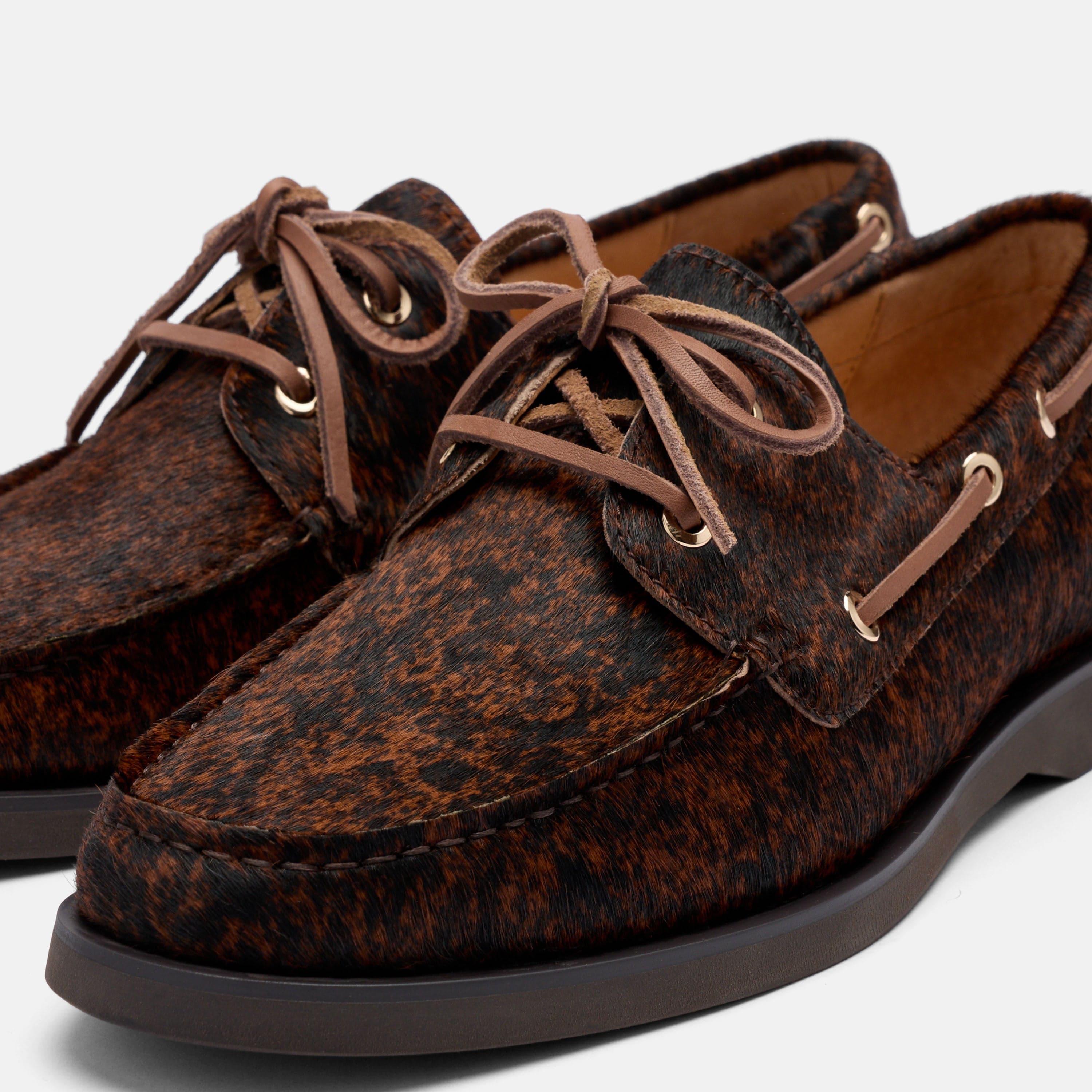 Capri Brown Cowhide Boat Shoes - Image 3