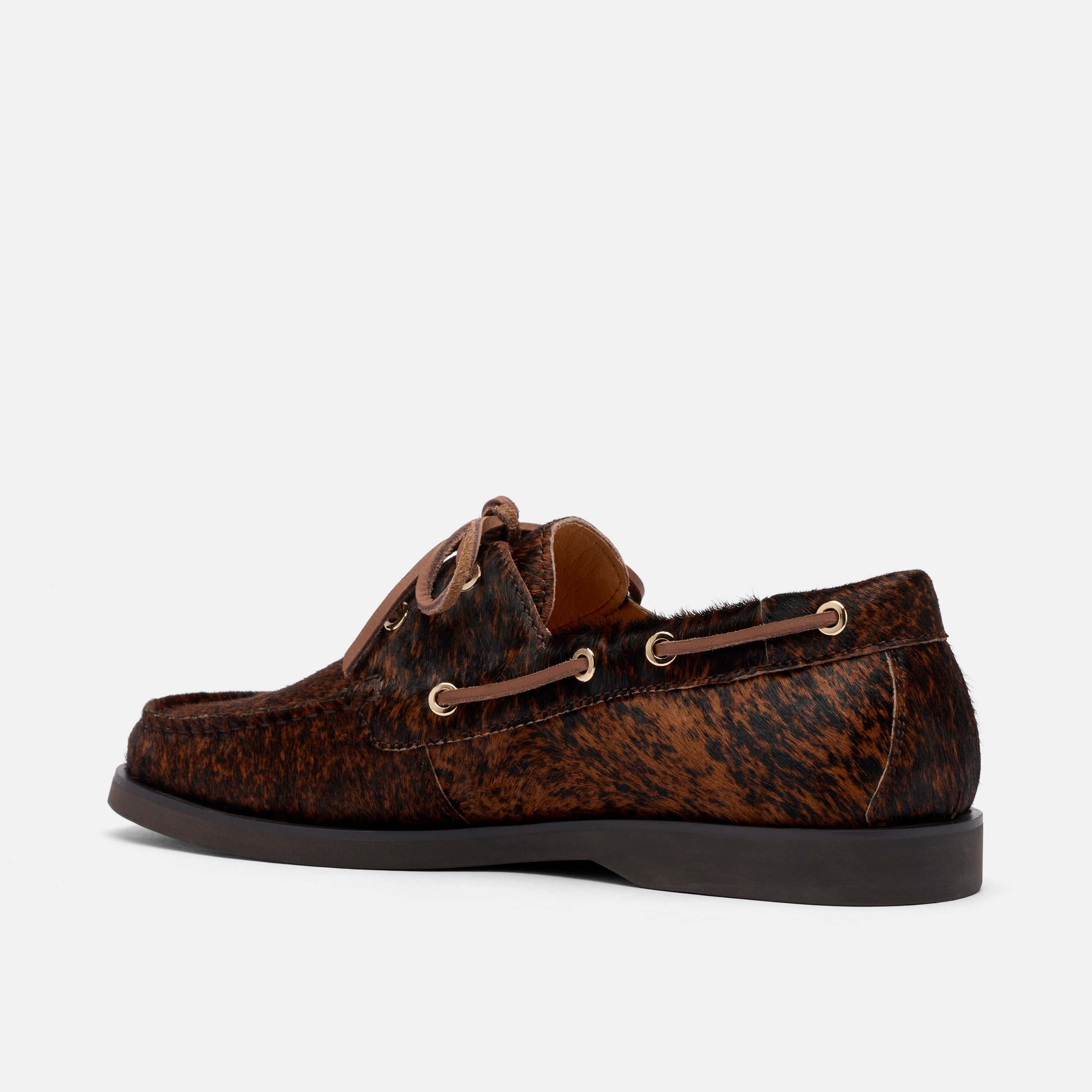 Capri Brown Cowhide Boat Shoes - Image 4