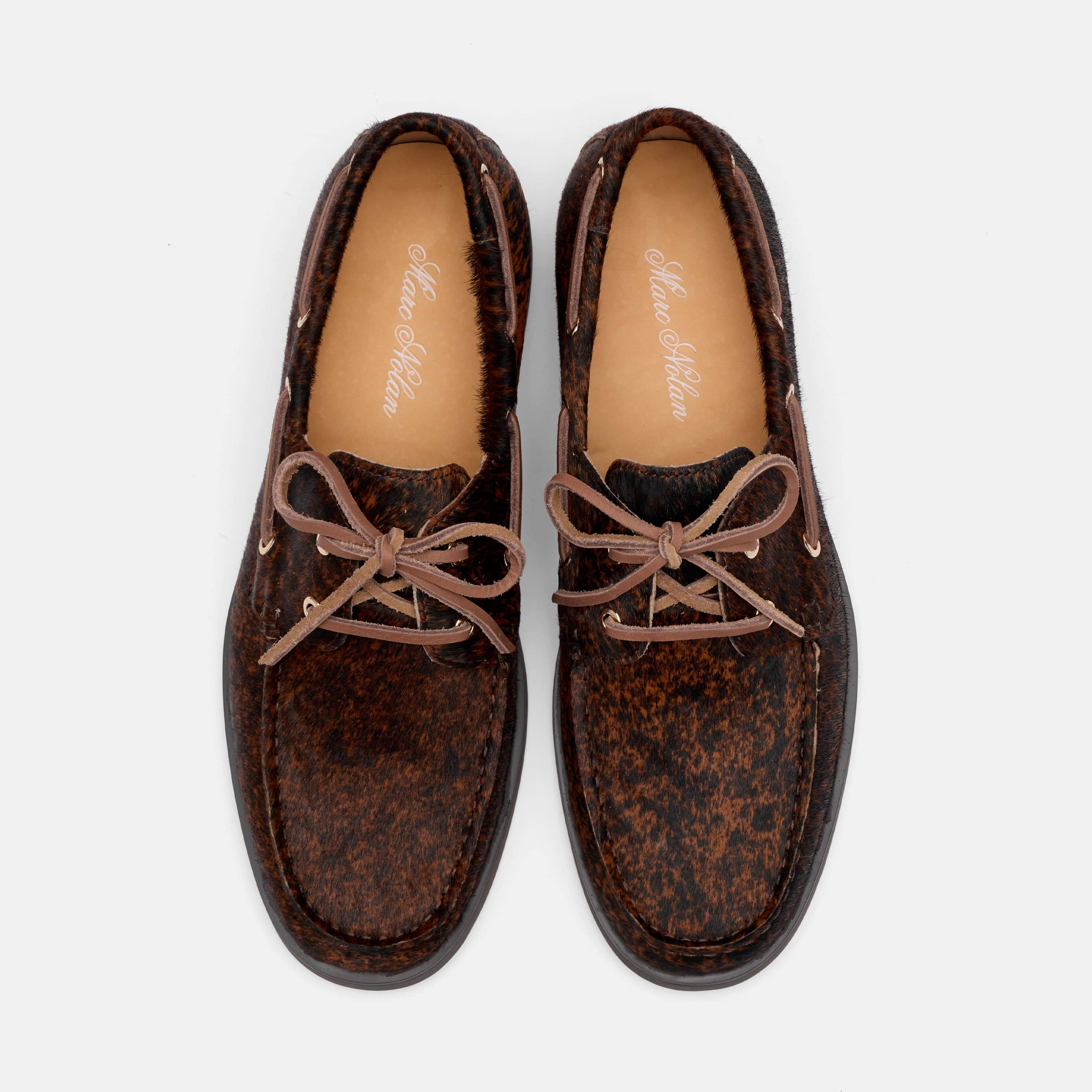 Capri Brown Cowhide Boat Shoes - Image 5
