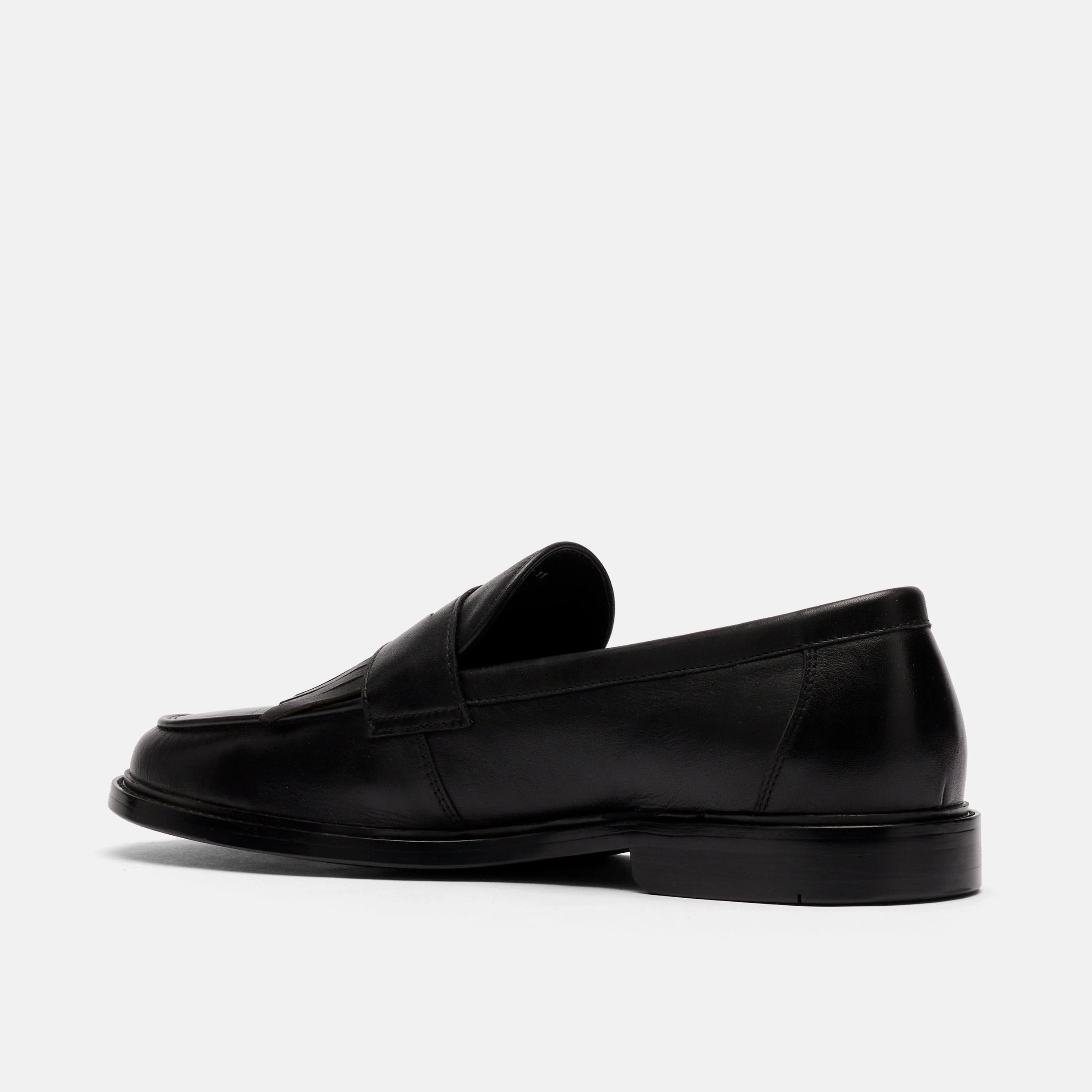 Clint Black Calf Leather Kiltie Loafers - Image 4