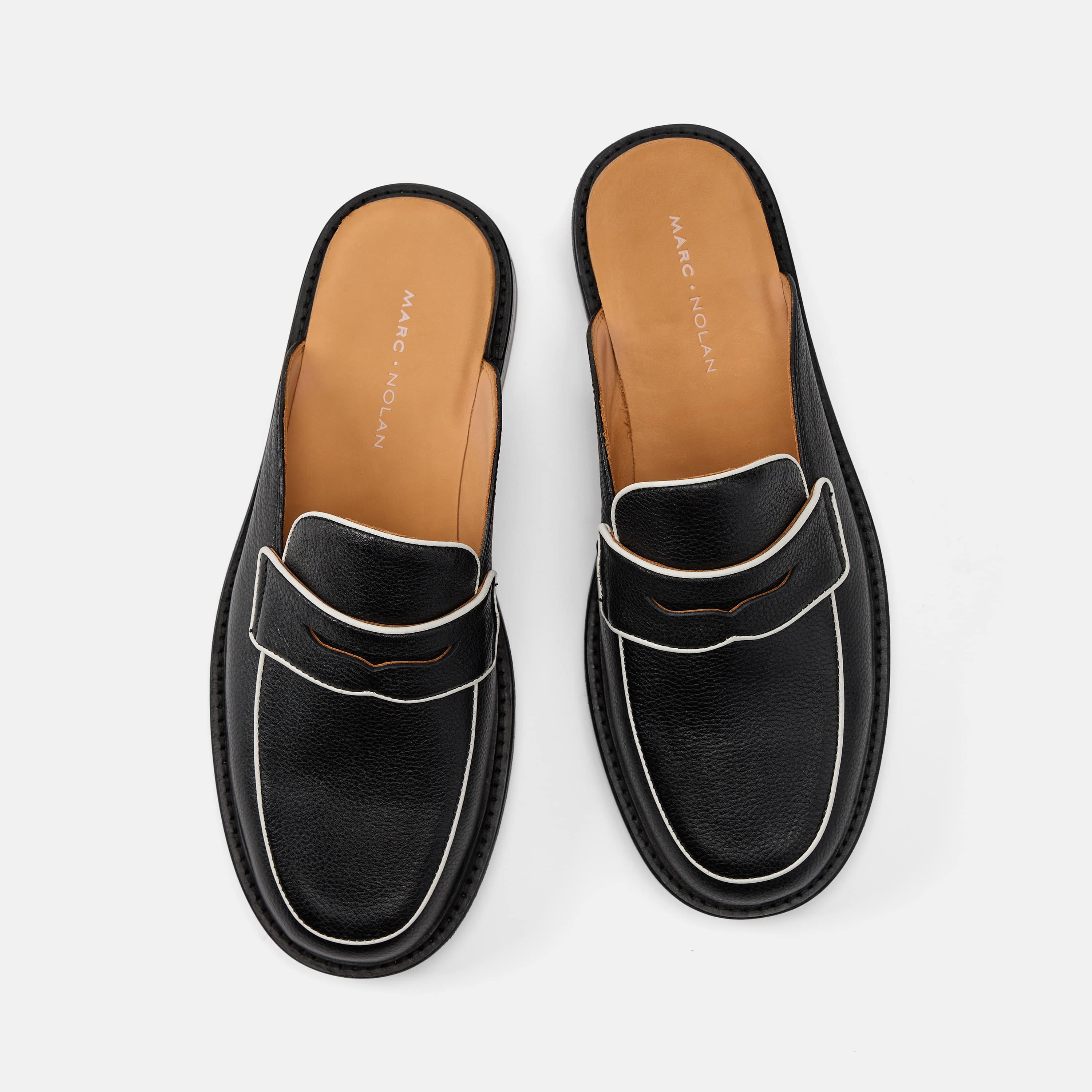 Del Mar Black Loafer Mules - Image 5