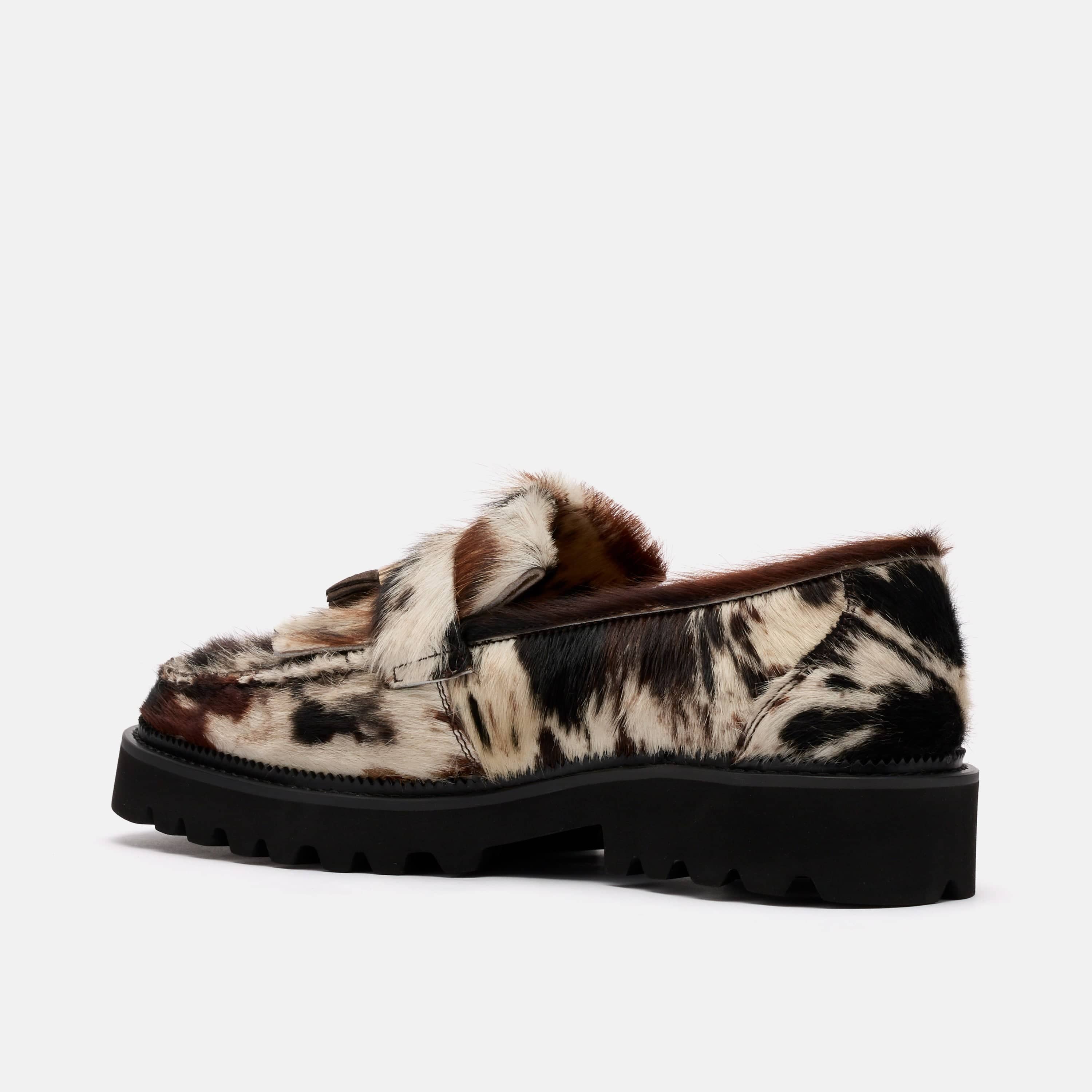 Journey Dark Horse Pony Hair Lug Tassel Loafer - Image 4