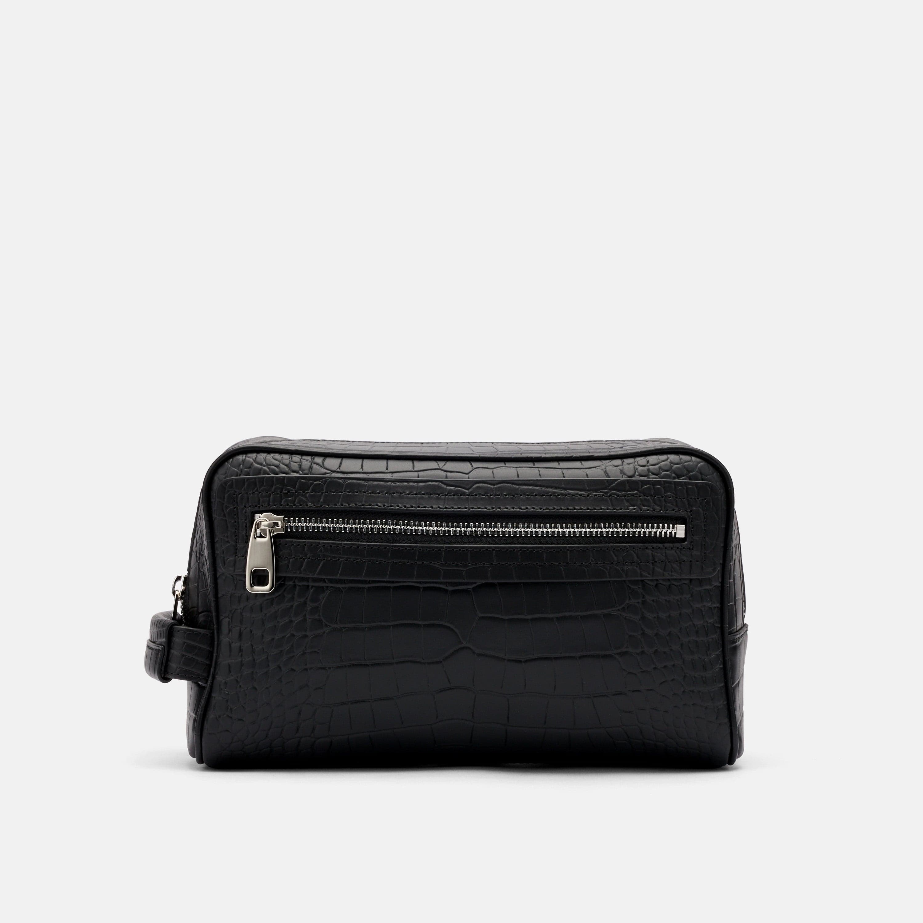 Marc Nolan Dopp Kit - Black Crocskin - Image 7