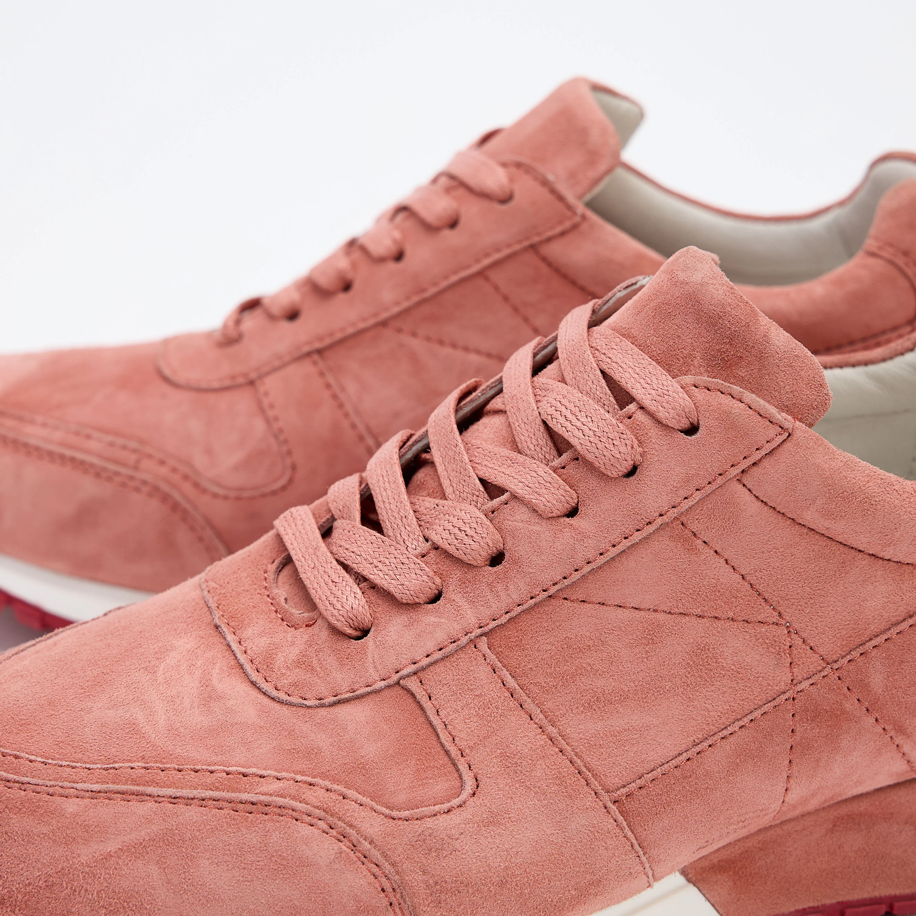Ms. Ash Coral Pink Suede Trainers - Image 3