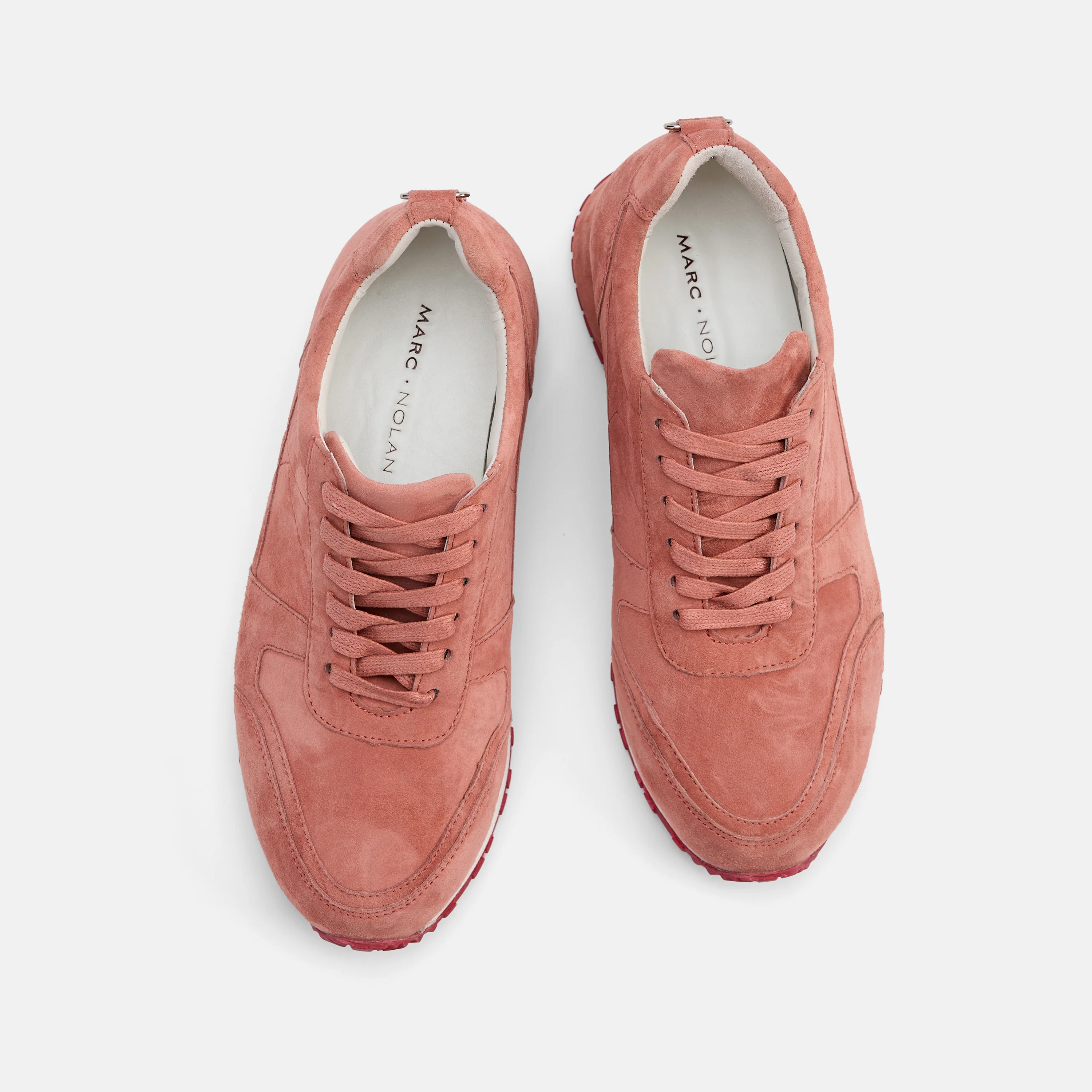 Ms. Ash Coral Pink Suede Trainers - Image 5