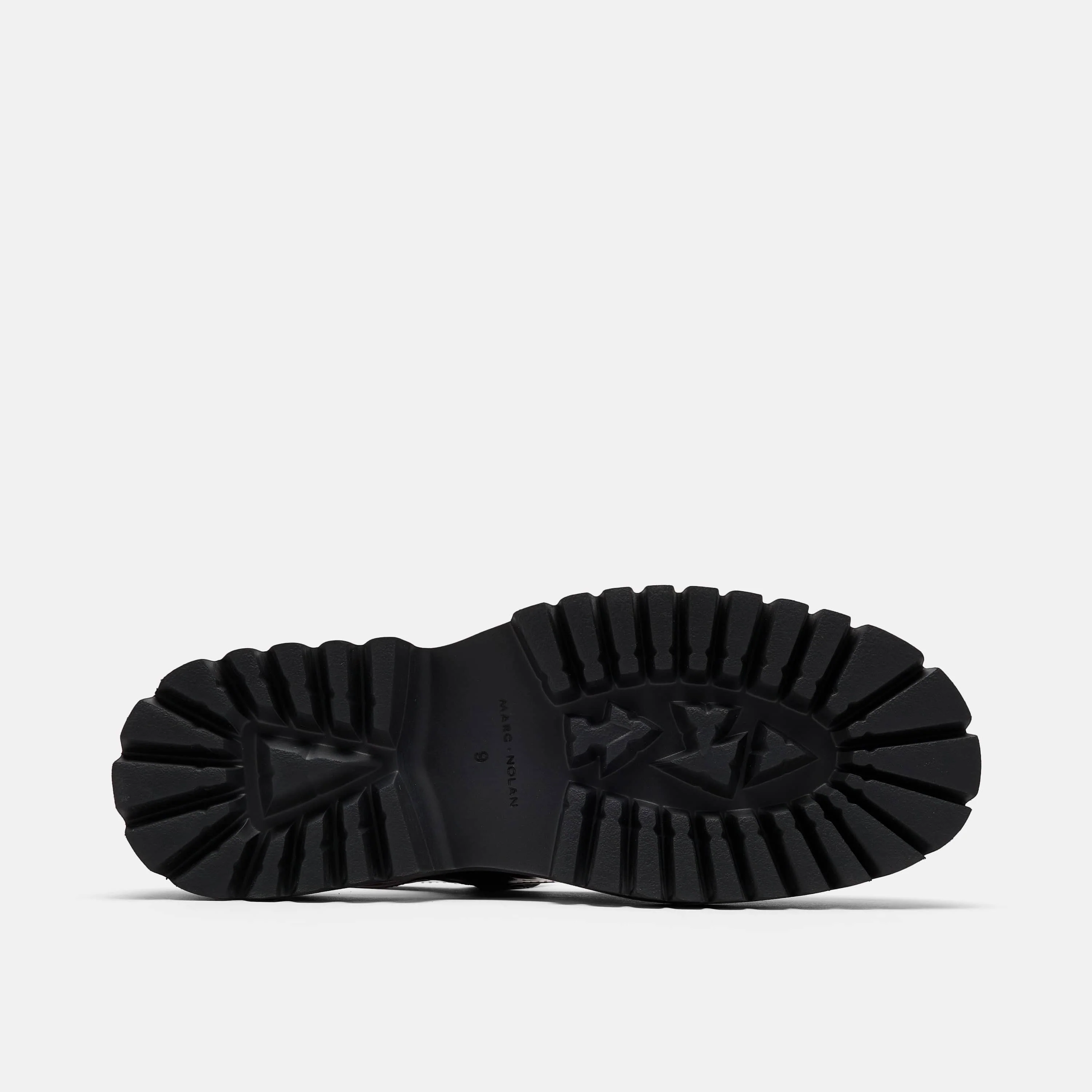 Luna Black Leather Mary Jane Lug Slingbacks - Image 6