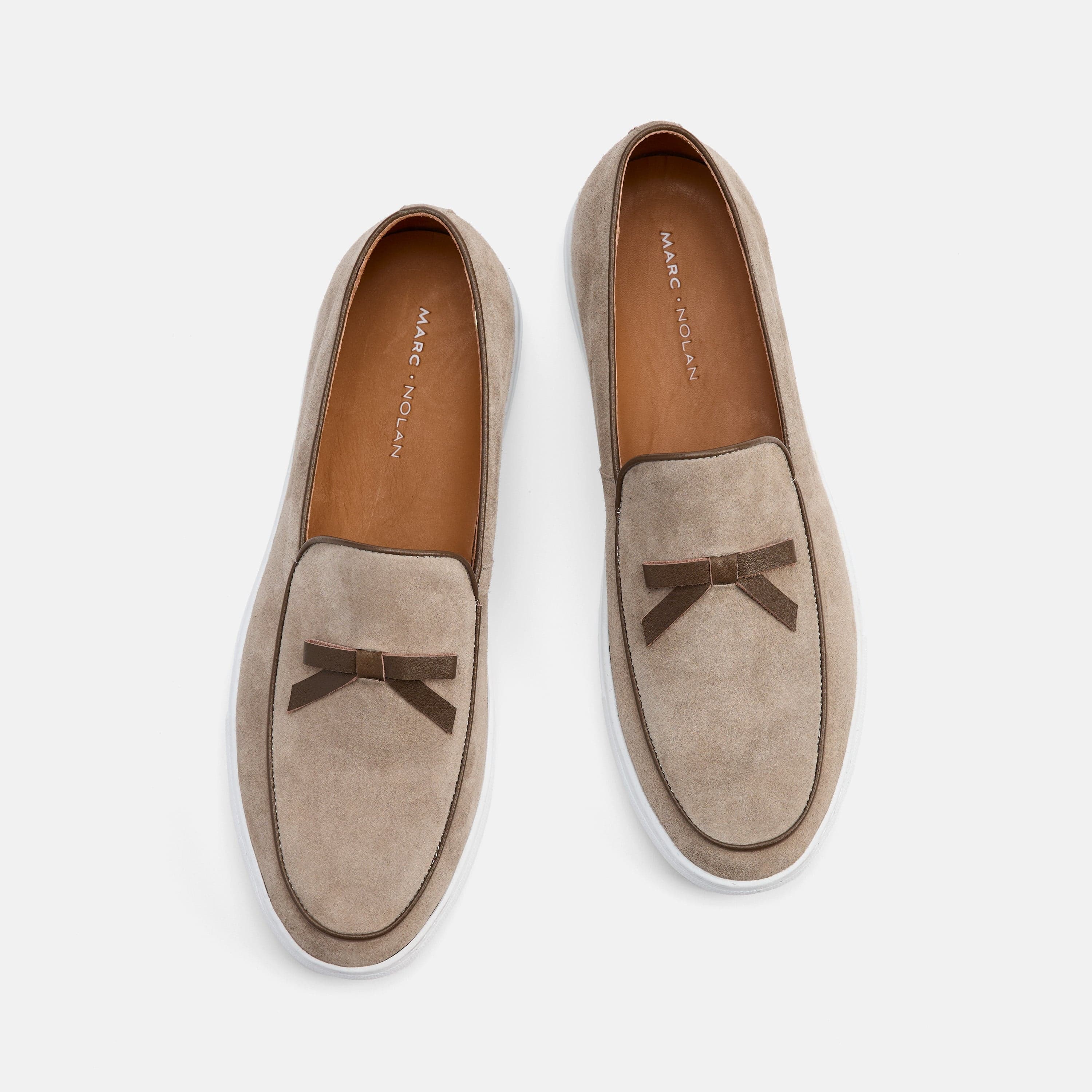 Odell Desert Sand Suede Belgian Loafer Sneakers - Image 5